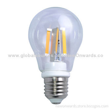 LED Filament Bulb, 8W, Total 1,000lm/130lm/W, New COB, E26/E27, 220V AC, >80Ra CRI, 360 Degrees